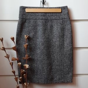 CLUB MONACO Wool Tweed Pencil Skirt